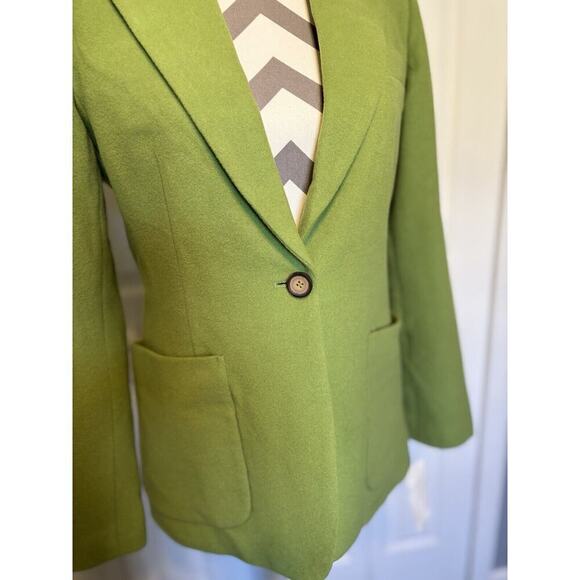 Chadwicks Light Green Blazer 6 Wool Nylon Cashmere Vintage Soft Lined Recycled - Picture 6 of 9
